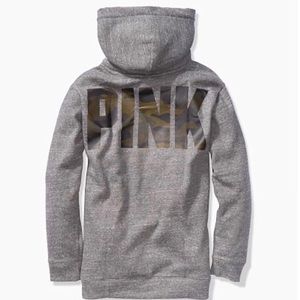 victoria secret grey hoodie